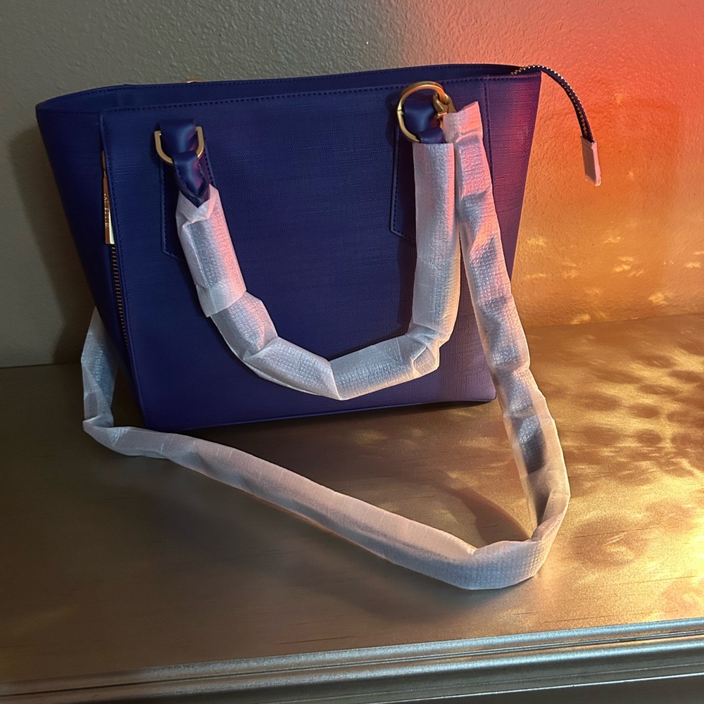 Dagne Dover Tote Bag Small Crossbody in Royal Blue (Rare Find)NWOT